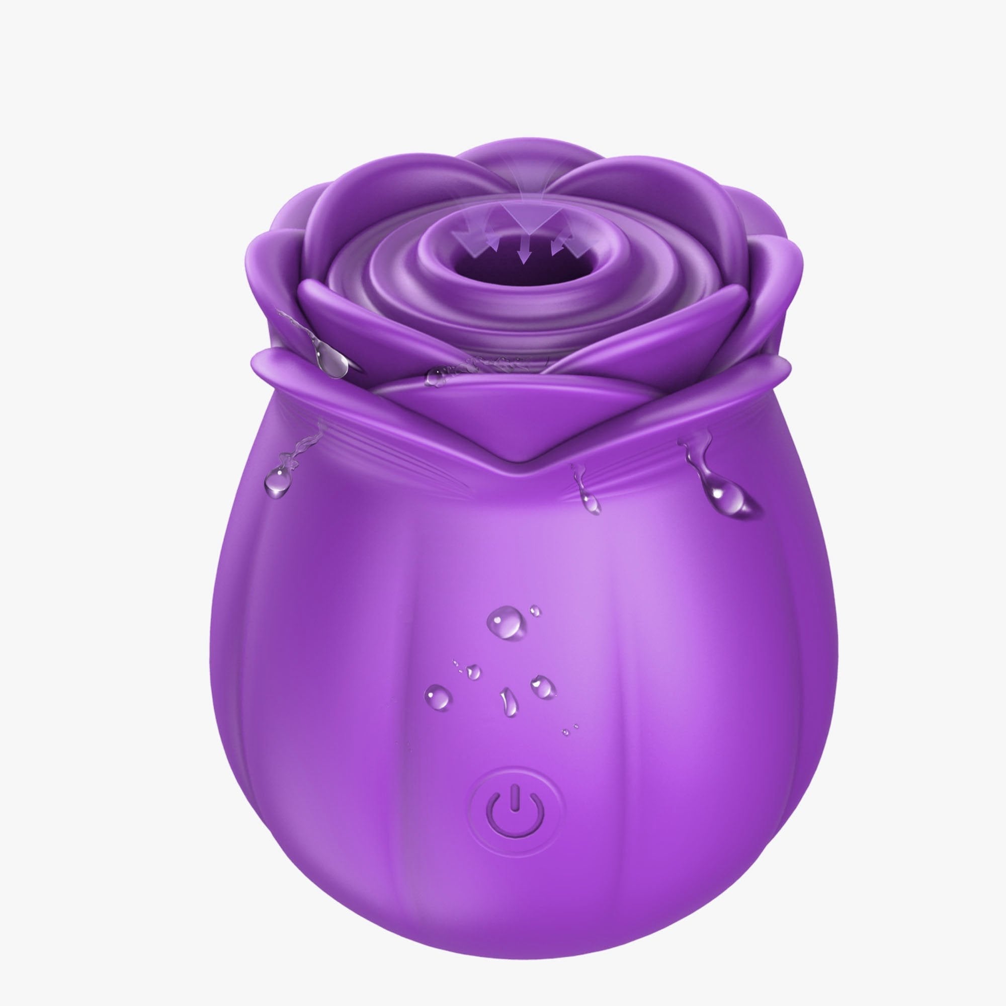 Madiva Rose Toy, Clitoral G Spot Rose Vibrators for Women,Adult Toys for Female, Partner Toys for Lovers, Purple.