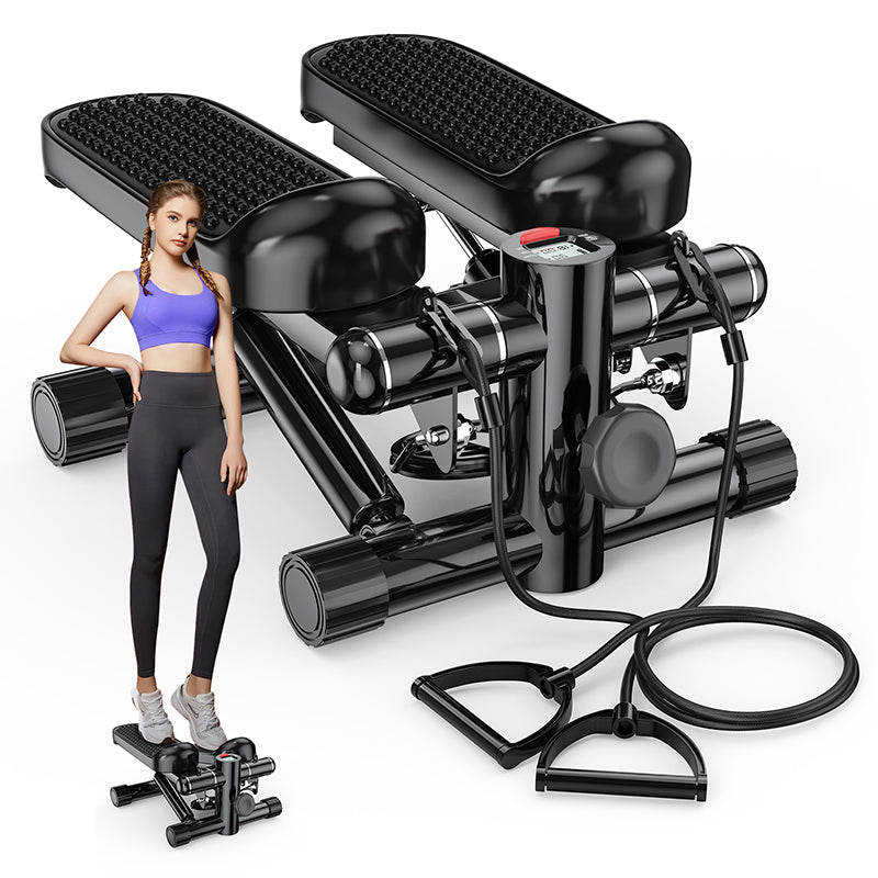 Stepper for Exercise,Stair Steppers 330lbs Capacity with Resistance Bands for Full Body Workout