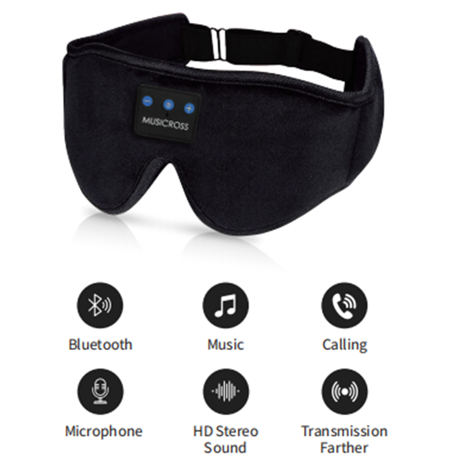 bluetooth Sleep Mask, Sleep Headphones with Bluetooth Headphones for Side Sleepers Travel Yoga Gift