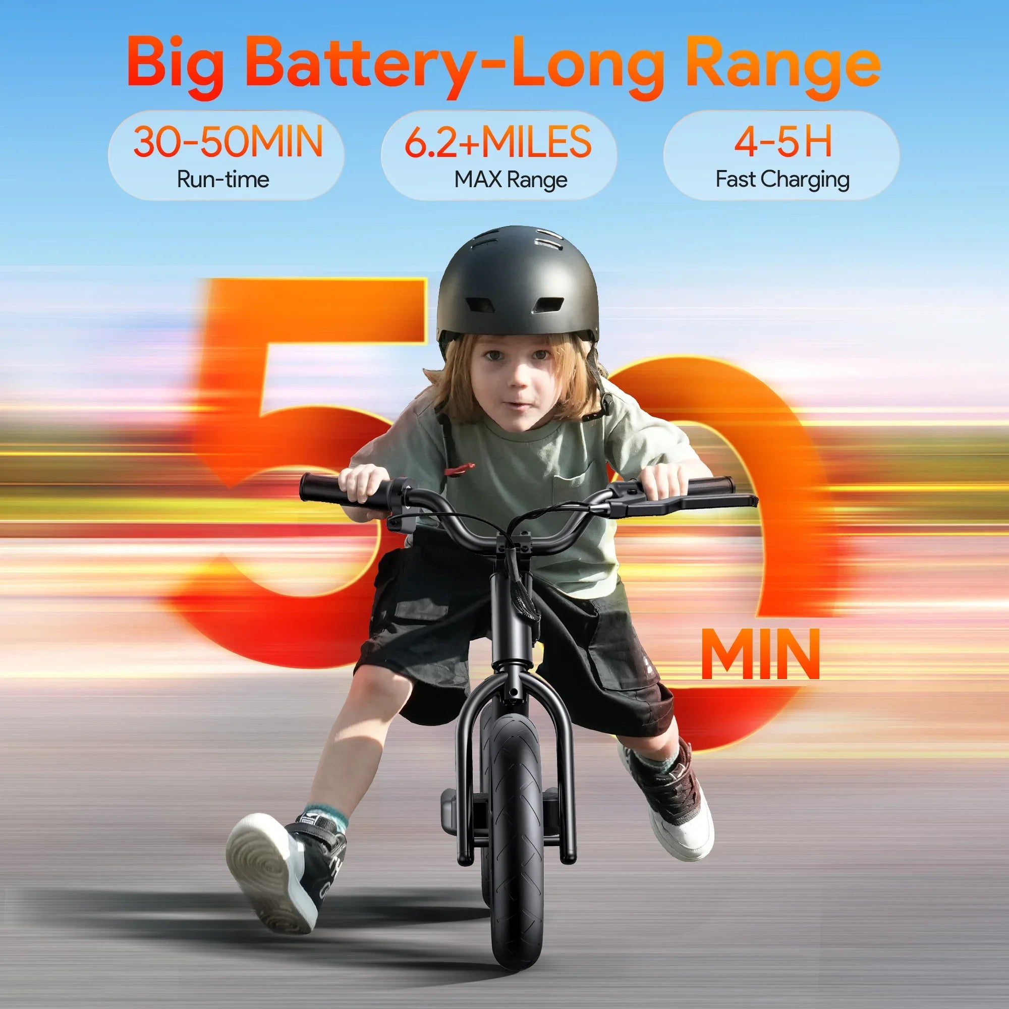 Electric Bike for Kids,100W Electric Motorcycle Up to 10 MPH Electric Dirt Bike with 12 inch Inflatable Tire, Adjustable Seat for Boys Girls Ages 3-5 Years Old