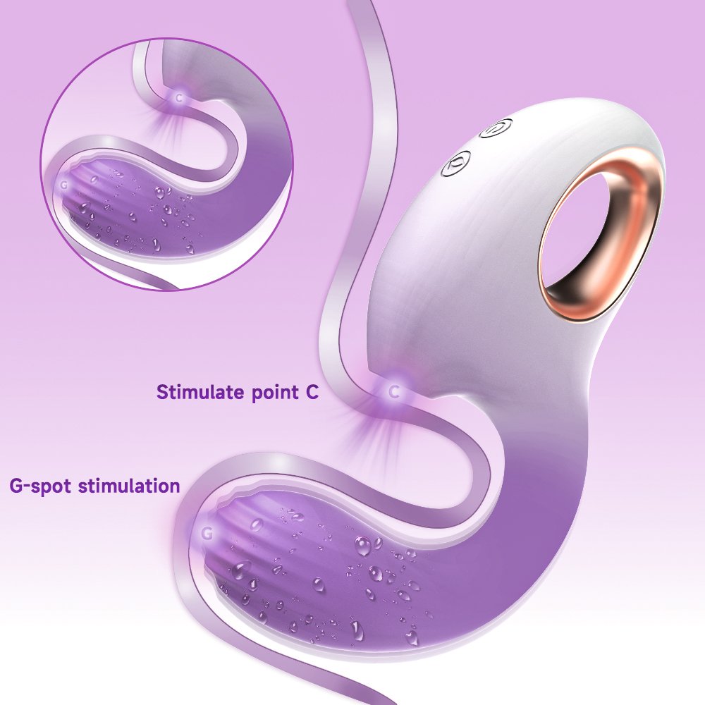 Madiva Sucking Vibrators for Women,Dual Vibrating Massagers for Female, Clitoral G Spot Vibrators for Personal Massage,Purple White.